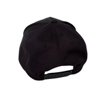 Baseball Cap (White on Black)